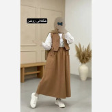 ست سه تیکه زنانه مدل ژینا جنس شانتون سایز فری 36 تا 46