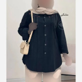 شومیز زنانه مدل ریحان جنس الیاف طبیعی فری سایز 36 تا 46