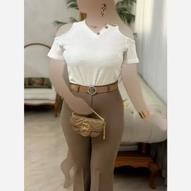 شومیز زنانه یقه دکمه دار جنس ژاکارد فری سایز 36 تا 44