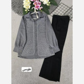 شومیز زنانه مدل سولماز جنس شانتون صوفیا سایز بزرگ فری سایز 38 تا 48