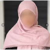 روسری افشان لمه پلیسه لبه توری قواره دار قد 120 سانت مجلسی