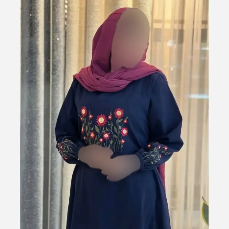 کفتان گلدوزی زنانه مدل اروشا جنس بابوس فری سایز
