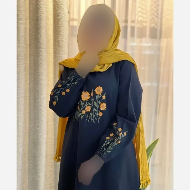 کفتان گلدوزی زنانه مدل اروشا جنس بابوس فری سایز