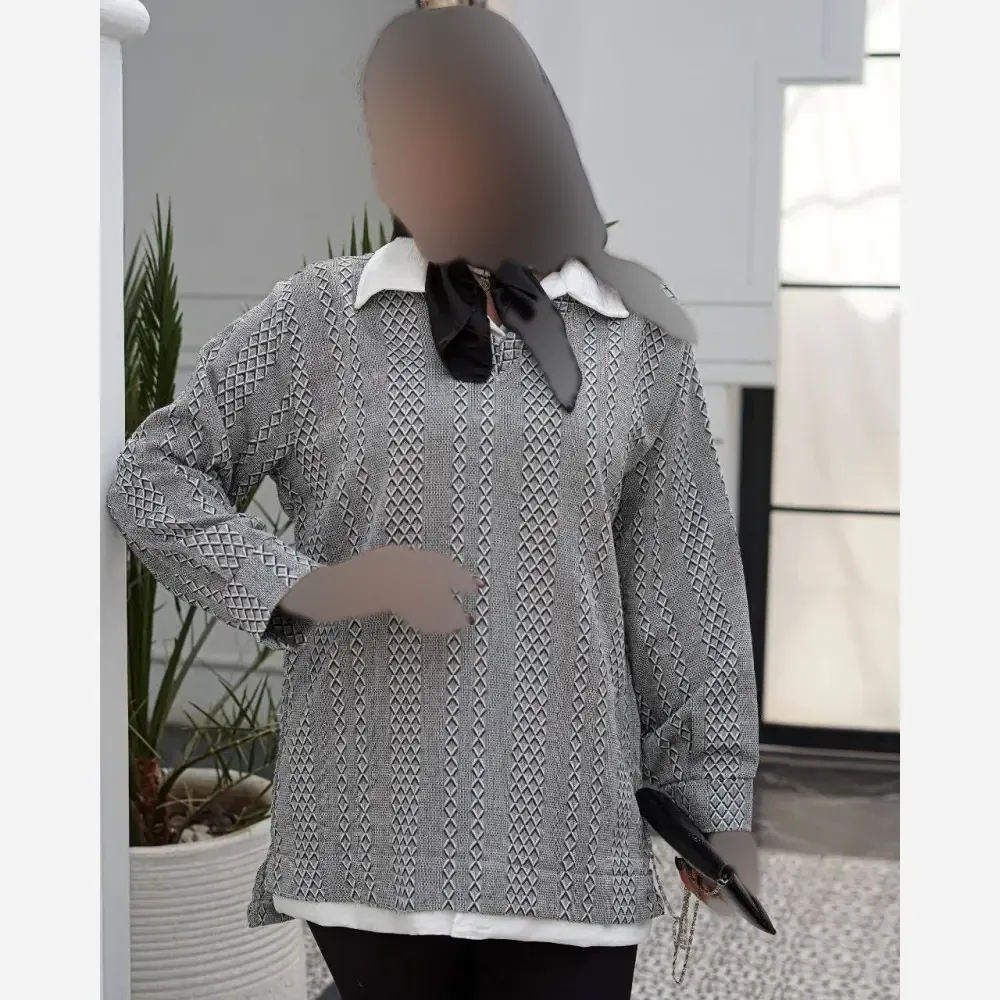 تونیک زنانه جنس مراکشی طرح سنتی فری سایز مناسب سایز 38 تا 48