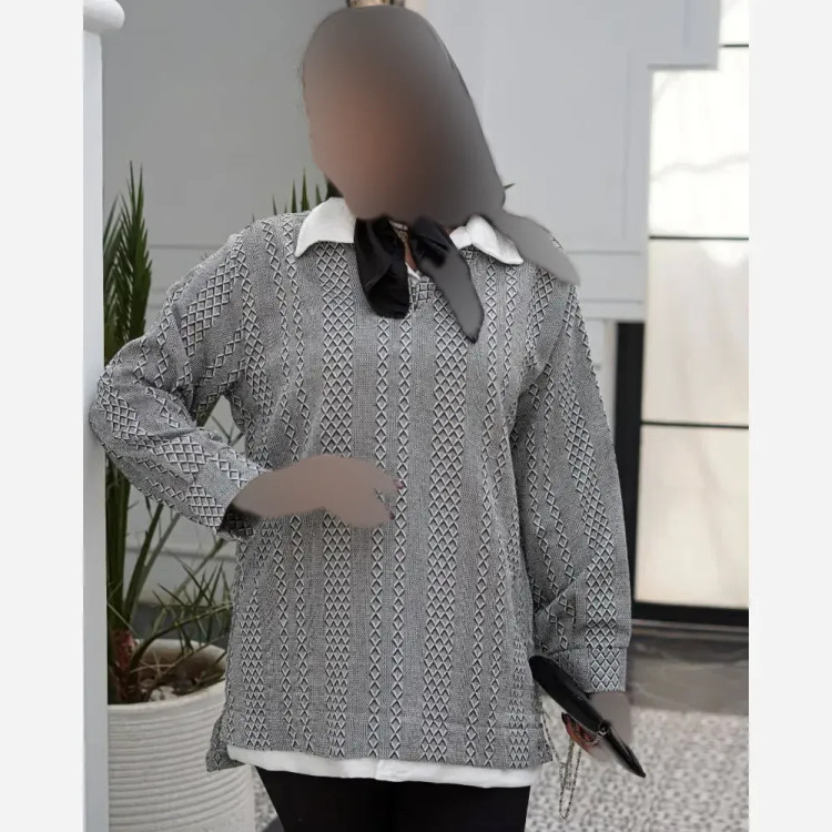 تونیک زنانه جنس مراکشی طرح سنتی فری سایز مناسب سایز 38 تا 48