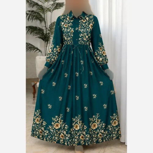 پیراهن زنانه مدل زنبق جنس بوگاتی فری سایز 36 تا 46