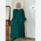 ست بلوز و دامن زنانه مدل پاپایا جنس شانتون فری سایز 36 تا 46