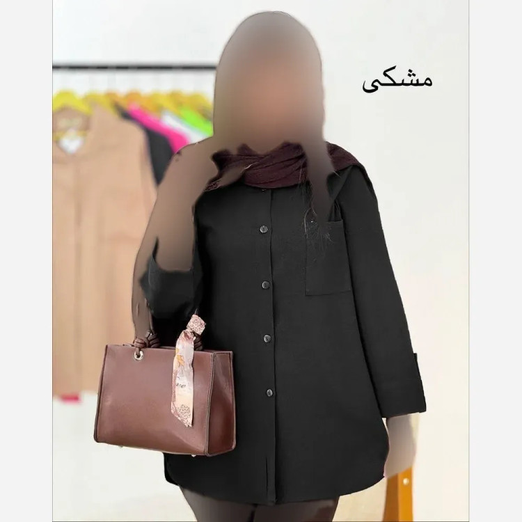 شومیز زنانه مدل شیرین جنس اطلسی پاستیلی فری سایز 38 تا 48