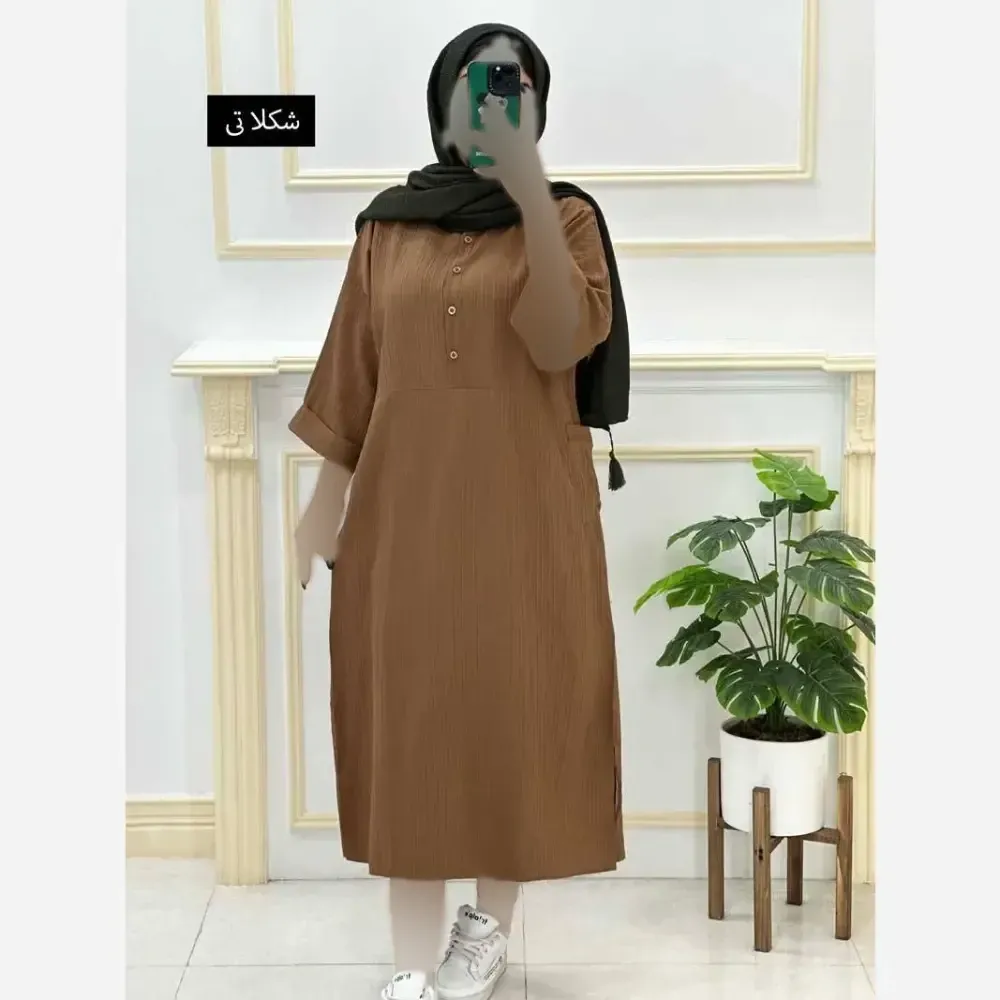 کفتان زنانه مدل آیوا فری سایز 38 تا 46 در 5 رنگ متنوع