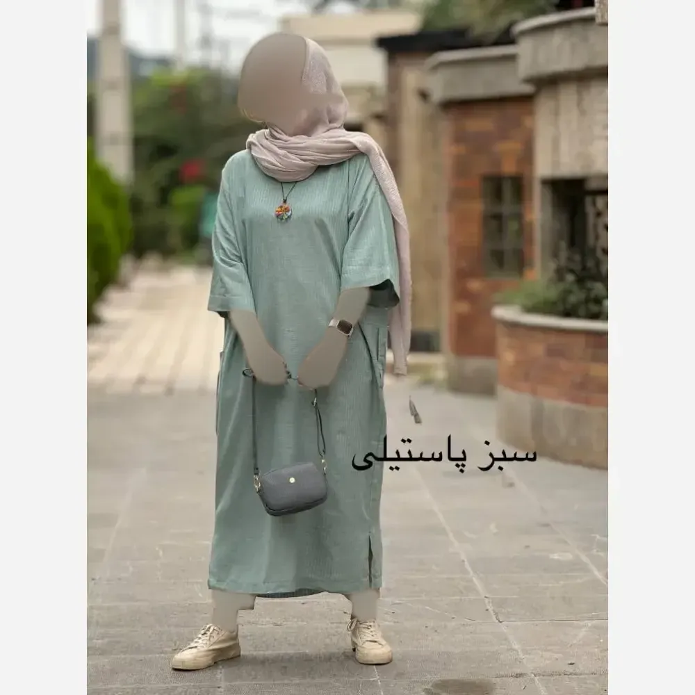 کفتان زنانه مدل آیوا فری سایز 38 تا 46 در 5 رنگ متنوع