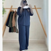 ست زنانه مدل نازنین جنس آیوا باکیفیت سایز بزرگ سایز سه و چهار