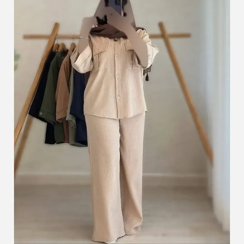 ست زنانه مدل نازنین جنس آیوا باکیفیت سایز بزرگ سایز سه و چهار