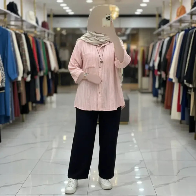 ست مانتو شلوار زنانه جنس شانتون طرحدار فری سایز (40 تا 50)