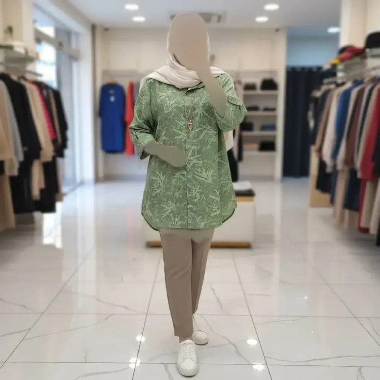 شومیز مانتویی زنانه مدل پرنیا جنس شانتون خنک در رنگبندی متنوع