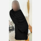 شال پلیسه لبه عدسی زنانه ابعاد 175 در 75 سانتی متر