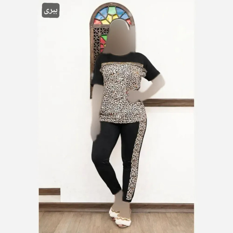 ست تونیک و شلوار زنانه مدل افسانه جنس ویسکوز الیزه فری سایز 36 تا 52