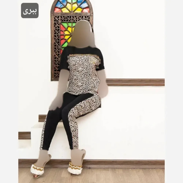 ست تونیک و شلوار زنانه مدل افسانه جنس ویسکوز الیزه فری سایز 36 تا 52