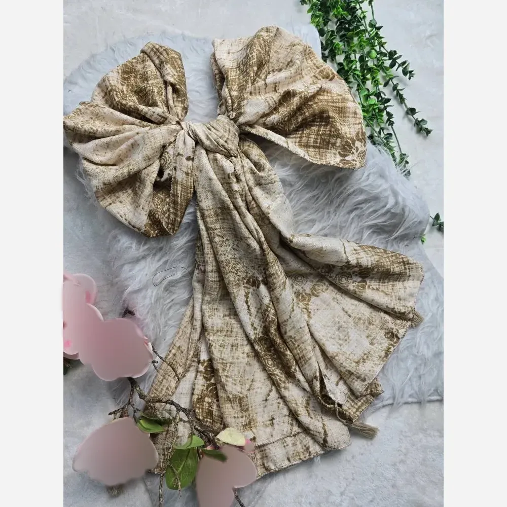 شال مینیاتور نخ سانسفور ضخیم قواره 75 در 182 بدون چروک و سر خوردن