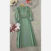 کفتان زنانه گلدوزی شده جنس بابوس فری سایز مدل نازگل