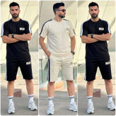 ست تیشرت و شلوارک مردانه Balenciaga جنس پنبه گلکسی