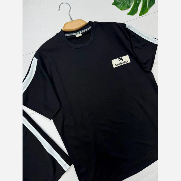 ست تیشرت و شلوارک مردانه Balenciaga جنس پنبه گلکسی