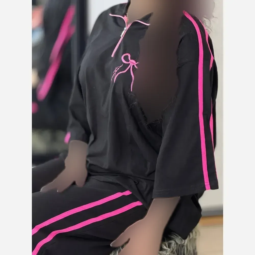 ست تیشرت و شلوار زنانه مدل ژاله جنس پنبه گلکسی فری سایز 38 تا 46