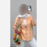 شومیز زنانه نگین دار مدل الو جنس ینزی فری سایز 36 تا 46