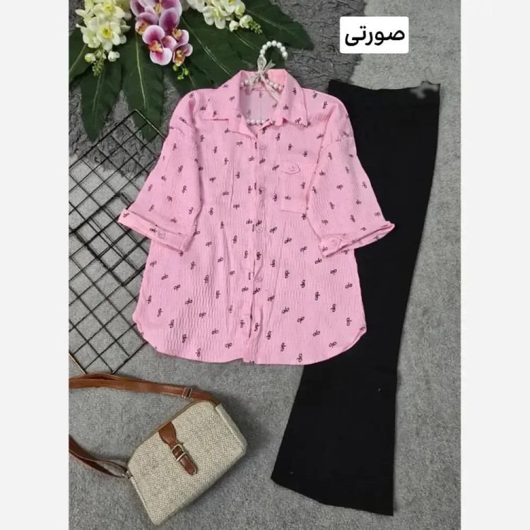 شومیز زنانه نگین دار مدل الو جنس ینزی فری سایز 36 تا 46