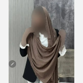 شال نخی پلیسه دور ریش ابعاد 180 در 67 سانتیمتر فری سایز