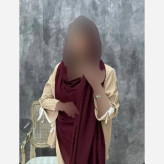 شال نخی پلیسه دور ریش ابعاد 180 در 67 سانتیمتر فری سایز