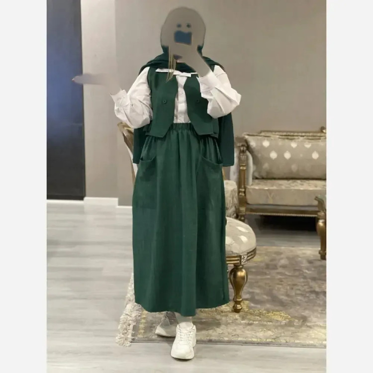 ست سه تیکه زنانه مدل ژینا جنس شانتون سایز فری 36 تا 46