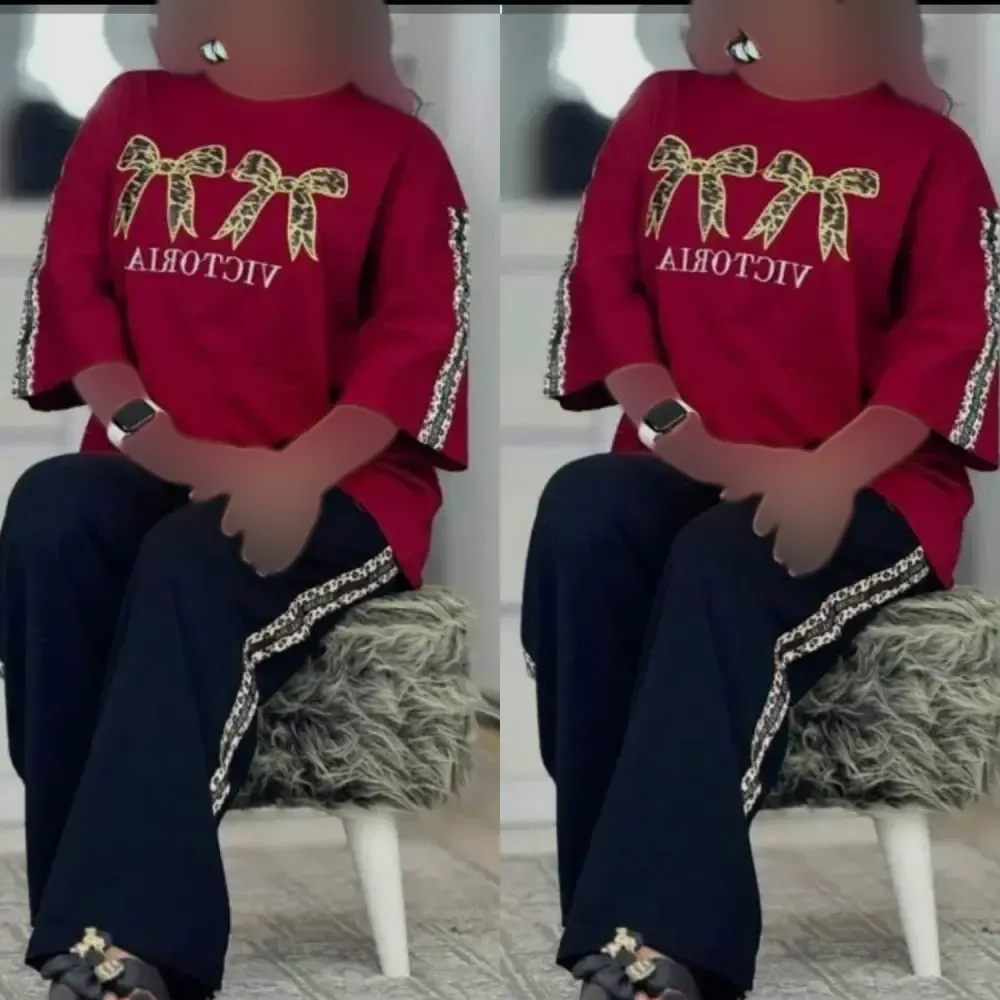 ست زنانه مدل ویکتوریا جنس پنبه گلکسی فری سایز 38 تا 46