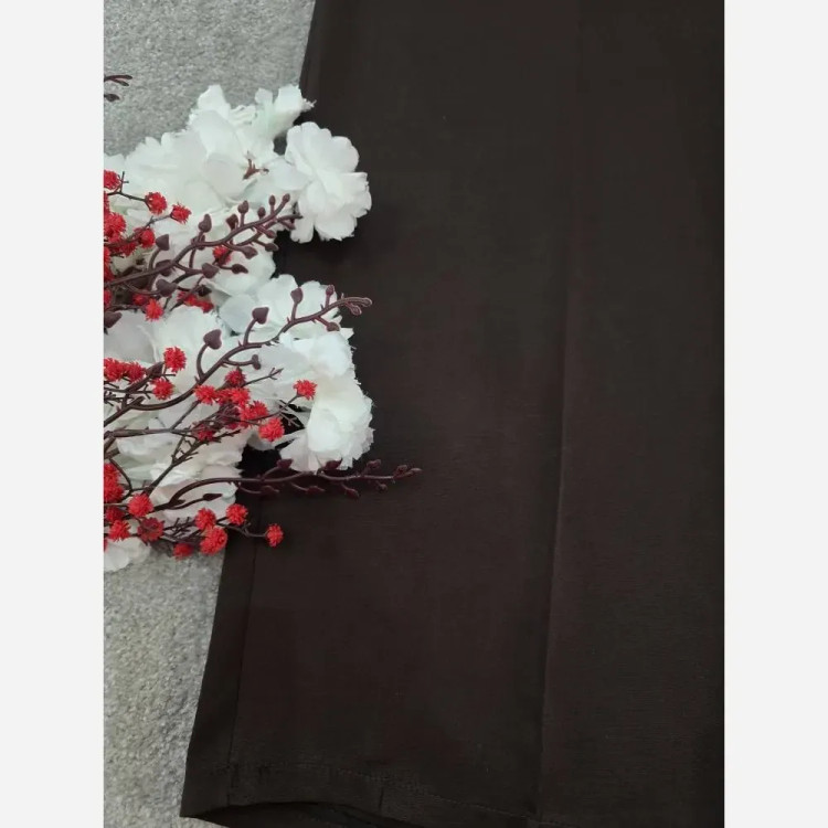 شلوار بگ زنانه پارچه مازراتی کمربنددار سایز بزرگ (38 تا 52)