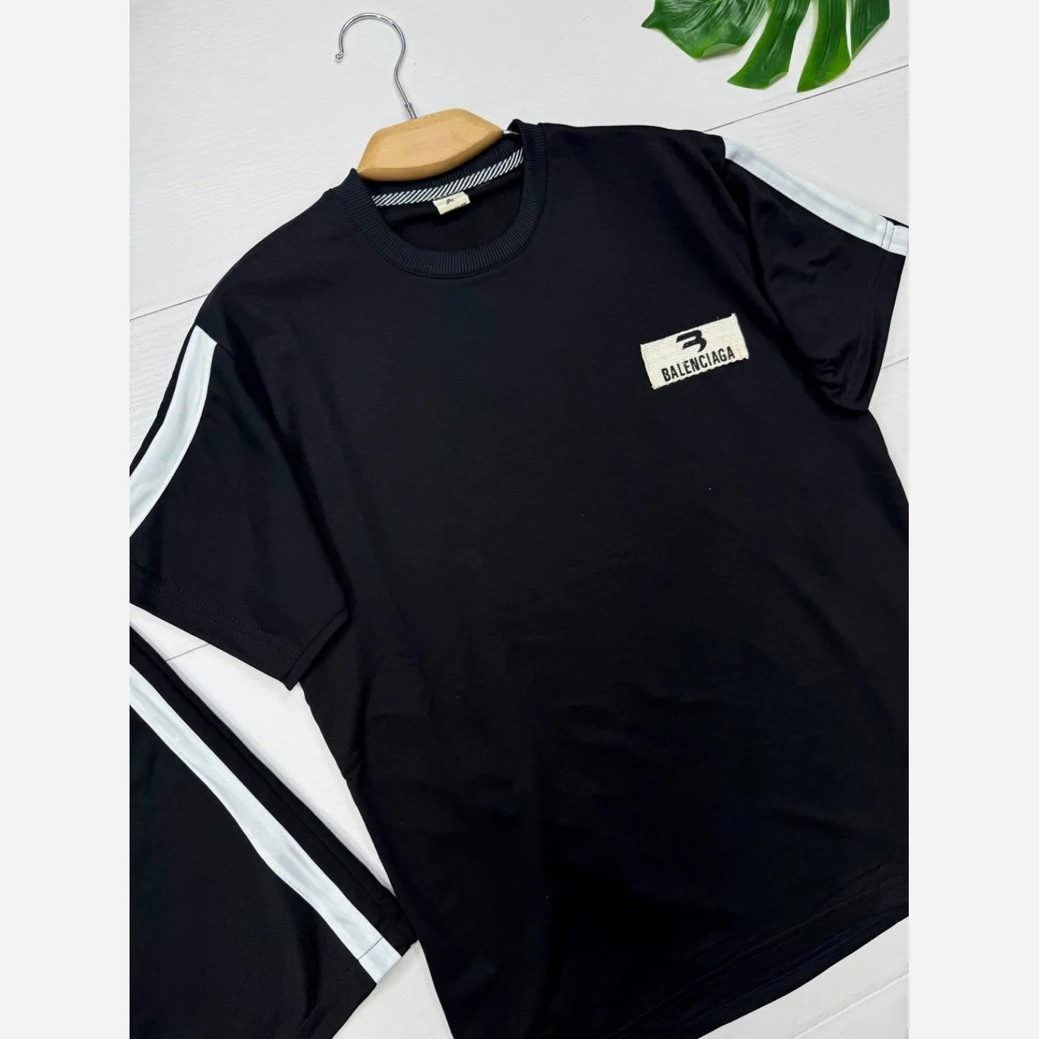 ست تیشرت و شلوارک مردانه Balenciaga جنس پنبه گلکسی