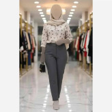 شومیز زنانه گره ای نخ پنبه شاین دار فری سایز مناسب سایز 38 تا 48