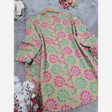 شومیز زنانه خامه دوزی جنس شانتون فری سایز مناسب سایز 38 تا 50