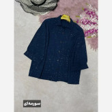 شومیز مانتویی زنانه مدل غزل جنس شانتون شاین فری سایز 38 تا 48