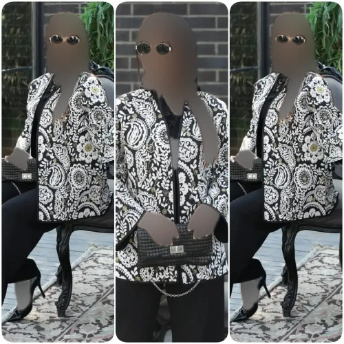 کت زنانه مدل پریسا جنس تافته سوزن دوزی فری سایز 36 تا 46