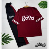 ست تیشرت و شلوار زنانه مدل good جنس پنبه گلکسی فری سایز 38 تا 46
