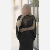 پیراهن ماکسی مجلسی زنانه کرپ دالقیچ سنگدوزی شده با کاپ سینه رنگ مشکی