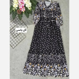 پیراهن ساحلی زنانه طرح بهارنارنج جنس بوگاتی فری سایز 36 تا 46