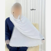 شال پلیسه لبه توری مجلسی قواره بزرگ ابعاد 180 در 75 سانتیمتر