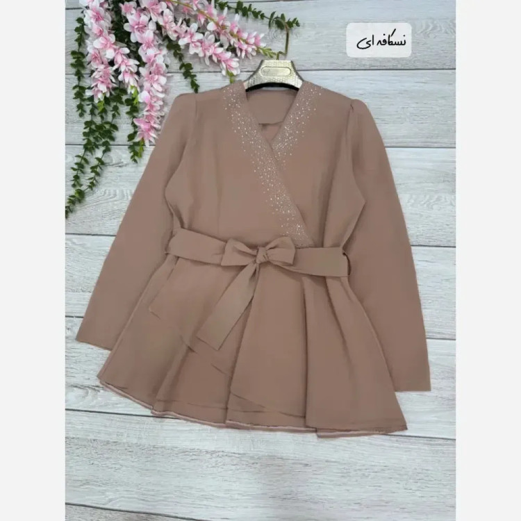 شومیز زنانه مدل انار جنس بوگاتی در 5 رنگ متنوع سایز یک و دو