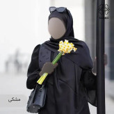 روسری ساتن ترک مشکی قواره 100 ایستایی عالی ضد سر
