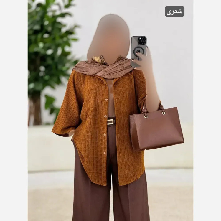 مانتو زنانه مدل شادی جنس ژاکارد شیشه ای فری سایز 36 تا 46