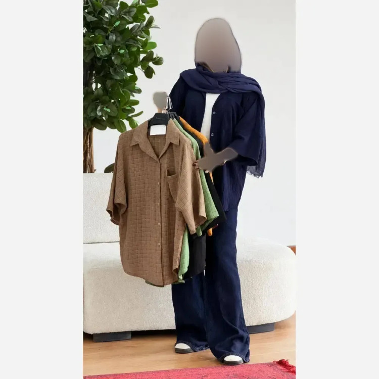مانتو زنانه مدل شادی جنس ژاکارد شیشه ای فری سایز 36 تا 46