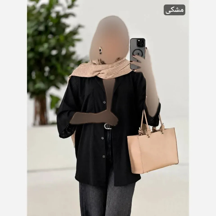 مانتو زنانه مدل شادی جنس ژاکارد شیشه ای فری سایز 36 تا 46