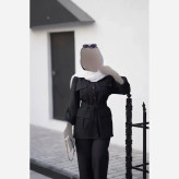 ست مانتو و شلوار زنانه مدل هما جنس پرشین مکانیک سایز فری 36 تا 46