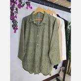 شومیز زنانه مجلسی طرحدار جنس مراکشی فری سایز 36 تا 46