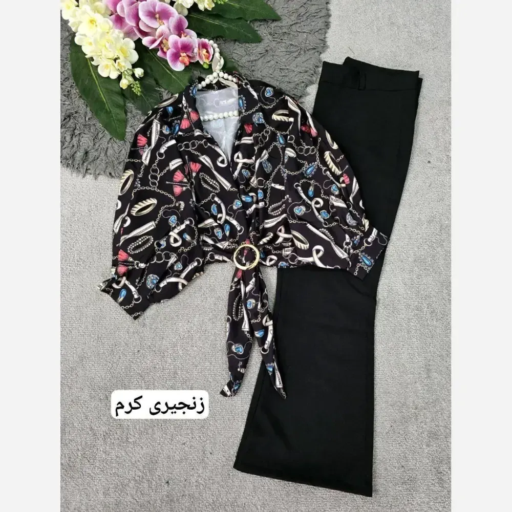 شومیز زنانه مدل لیلا جنس الیزه آستین کیمونو فری سایز 38 تا 48